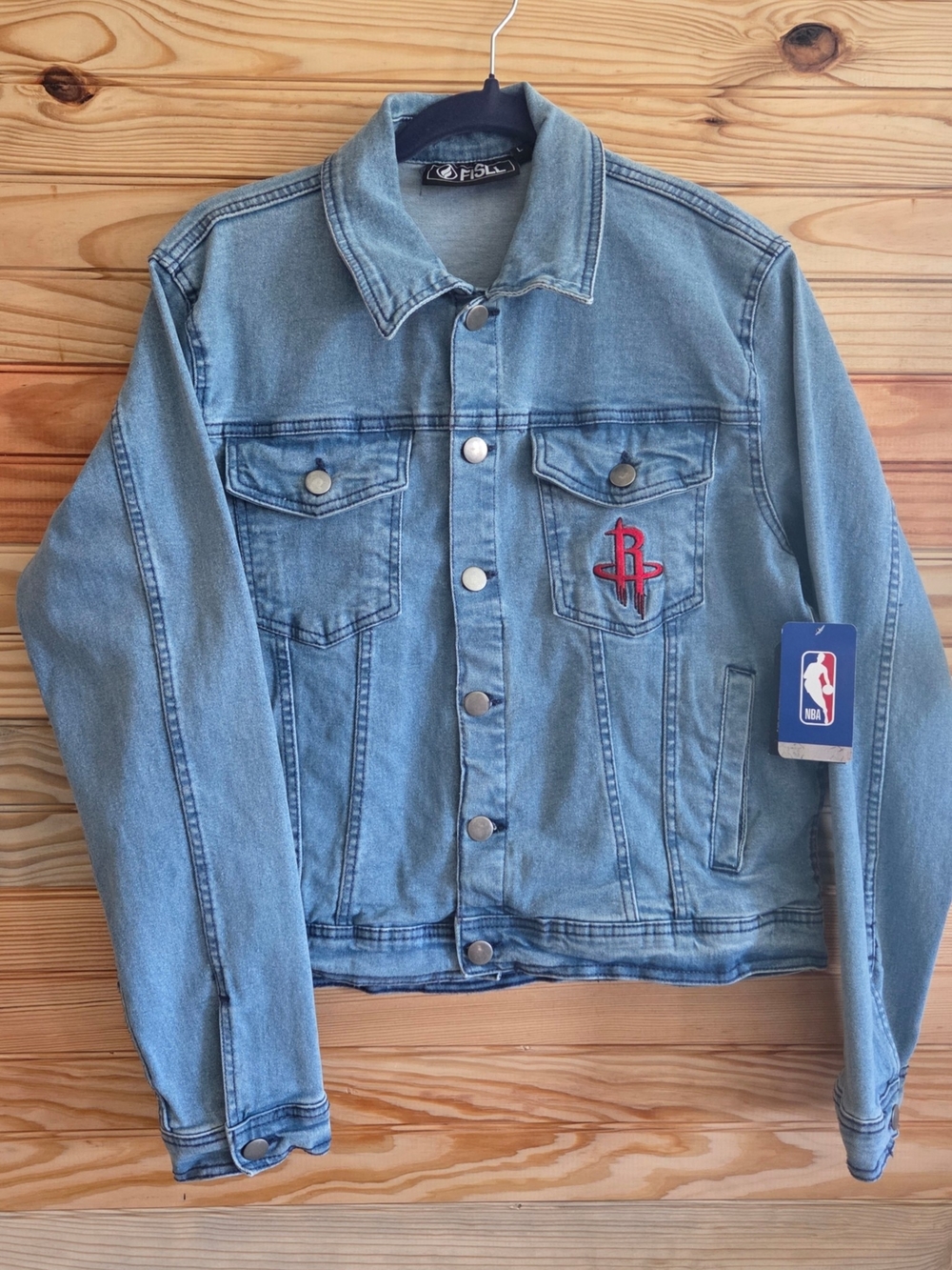 Houston Rockets Womens Denim Jacket - Picture 2 of 8